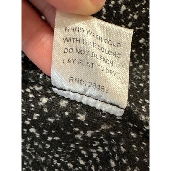 Forever 21 marbled black open front long sleeves coat size Small - Picture 5 of 9